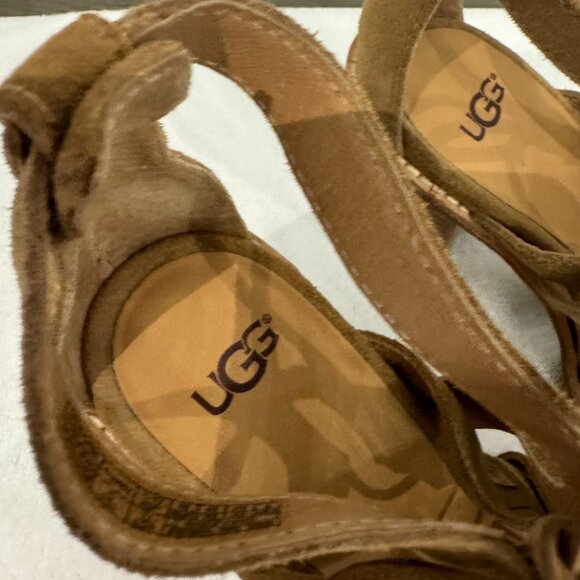 UGG AUSTRALIA Tan Lace Up Pumps - Size 7 - NEW! - Picture 3 of 9